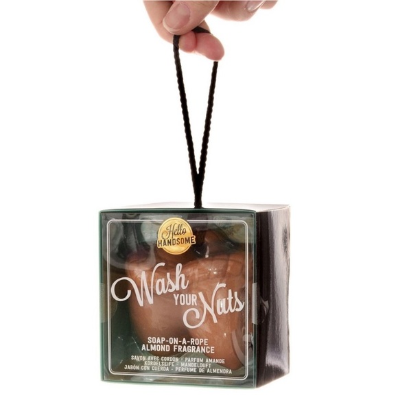 2 for $20!! Funny Joke Gift for Him Wash Your Nuts Acorn Shaped Soap on a Rope - Picture 4 of 5